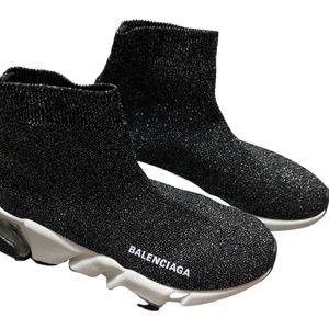 Balenciaga Speed Black Glitter Trainer